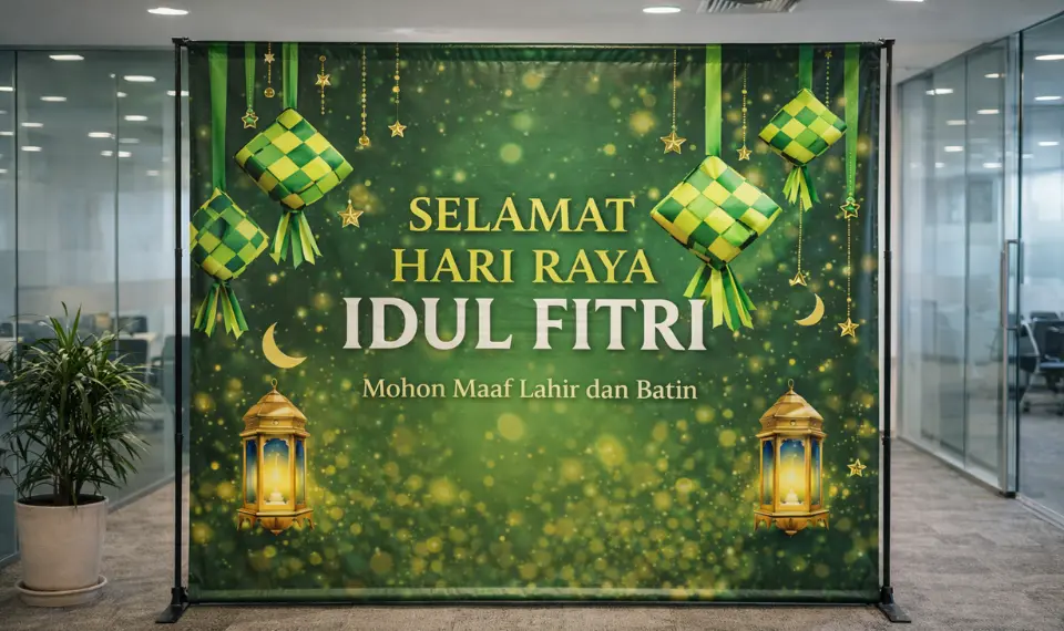 Dekorasi Idul Fitri untuk kantor