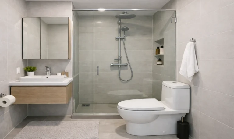 Desain kamar mandi minimalis 2x2 kloset duduk