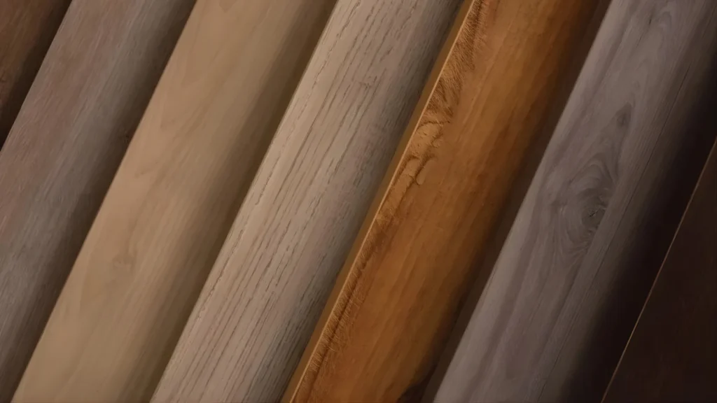 Panel MFC board berbagai ketebalan tersusun rapi di gudang produsen material furnitur