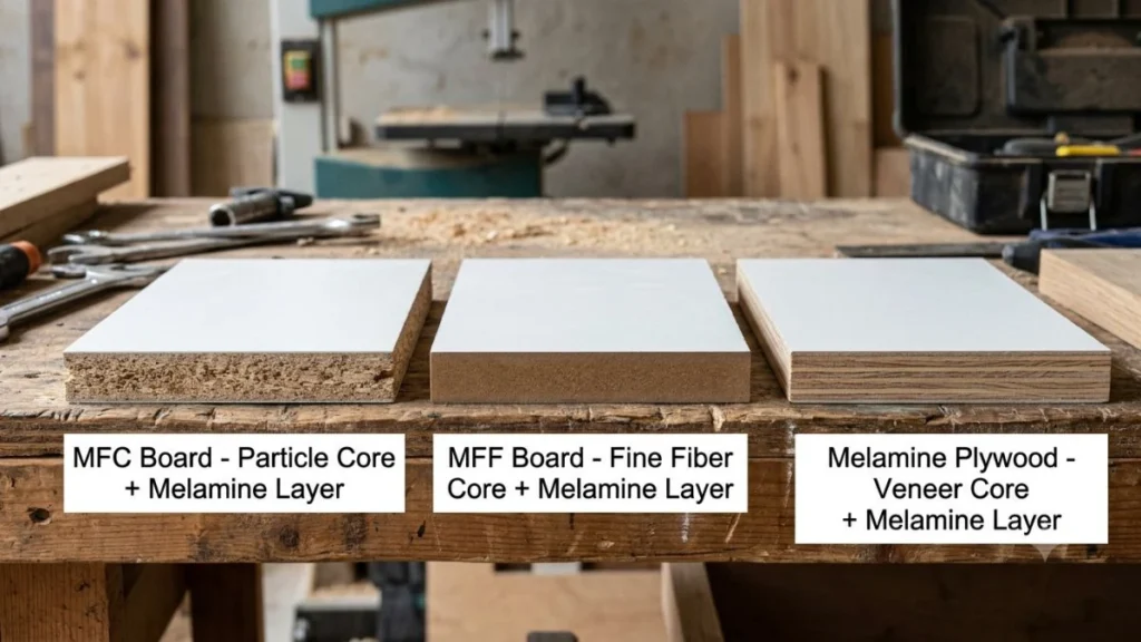 Melamine board adalah panel kayu olahan berlapis melamin tersedia dalam berbagai jenis MFC MFF dan melamine plywood
