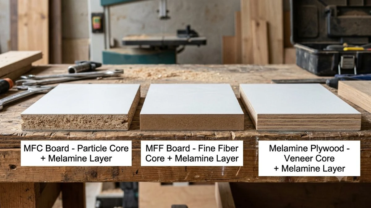 Melamine board adalah panel kayu olahan berlapis melamin tersedia dalam berbagai jenis MFC MFF dan melamine plywood